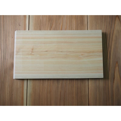 一枚板の桧のまな板　約幅360mm×奥行き200mm×厚み21mm【2026年10月～発送】