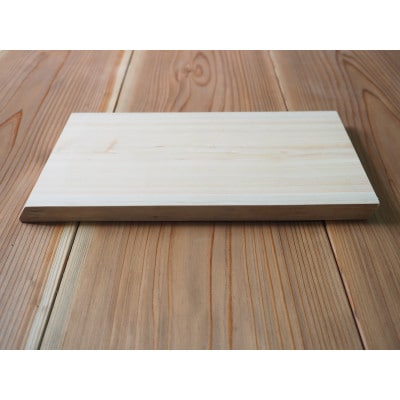 一枚板の桧のまな板　約幅360mm×奥行き200mm×厚み21mm【2026年10月～発送】