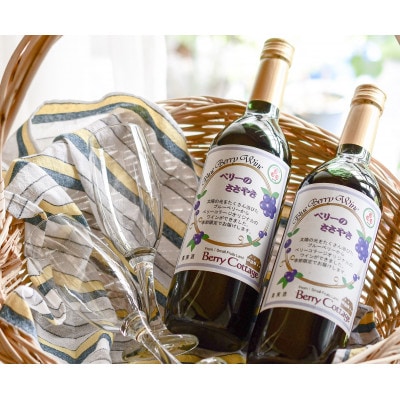 ブルーベリーワイン「ベリーのささやき」720ml　2019年産
