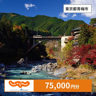 【じゃらんふるさと納税クーポン】 東京都青梅市でつかえる75,000円 クーポン