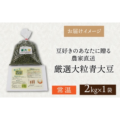 農家直送 豆好きのあなたに贈る農家直送　厳選大粒青大豆2kg