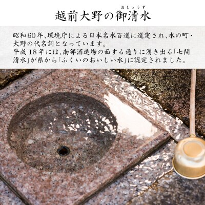 【3ヶ月連続お届け】奥越前の水 PET2L×6本 計3回 