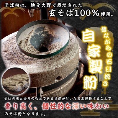 越前大野産 石臼挽き 越前そば 生そば5食 + ラーメン6食(つゆ、スープ付)