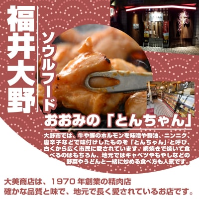 大美のとんちゃん(白)豚ホルモン シロ 味噌ダレ 1.5kg(500g×3パック)