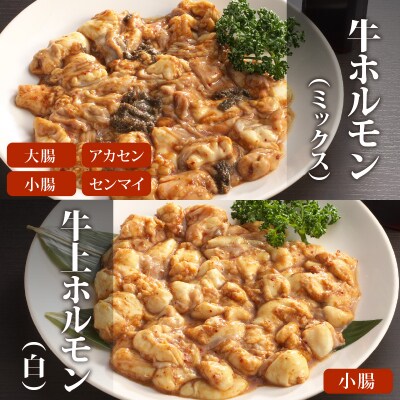 【3ヶ月定期便】六間星山のホルモン食べ比べセット1.5kg(500g×3袋)×3回　合計4.5kg