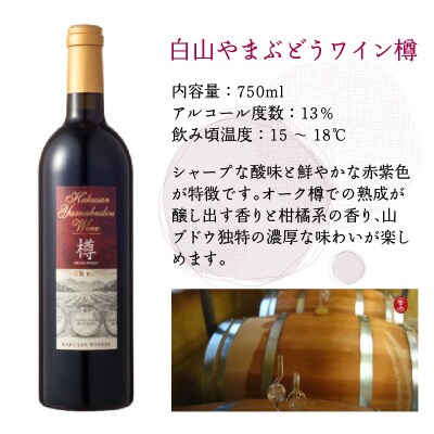 白山やまぶどうワイン樽(木箱入り)