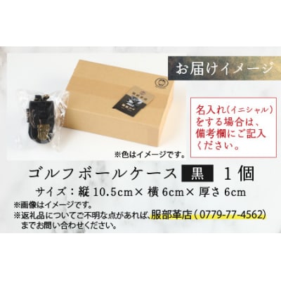 【4色から選べる】ボールが取出しやすい ゴルフボールケース 黒