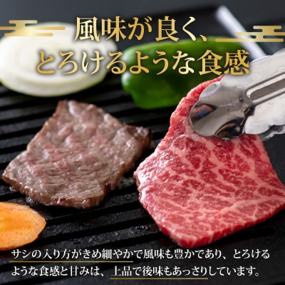 【福井のブランド牛肉】若狭牛モモ肉 焼肉用 540g(270g×2パック)【4等級以上】