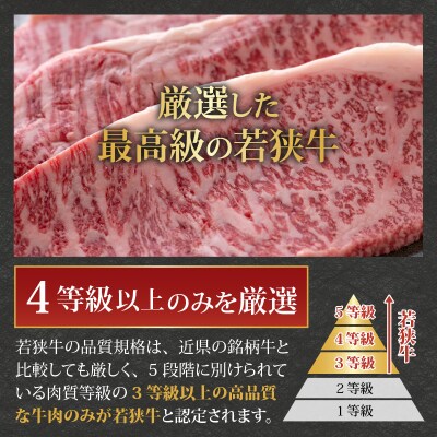 【福井のブランド牛肉】若狭牛 サーロインステーキ用 510g(170g×3枚)