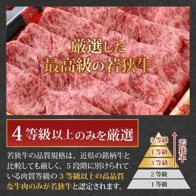 【福井のブランド牛肉&ブランド豚肉】若狭牛と荒島ポーク すき焼きセット 650g 