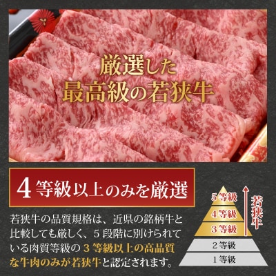 【福井のブランド牛肉&ブランド豚肉】若狭牛と荒島ポーク すき焼きセット 650g 