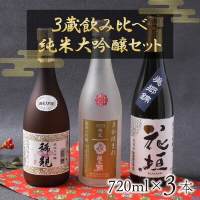 越前大野 3蔵飲みくらべ 純米大吟醸3本セット