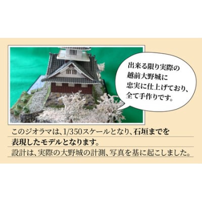 天空の城 越前大野城 ジオラマ 春バージョン(2025ver.)