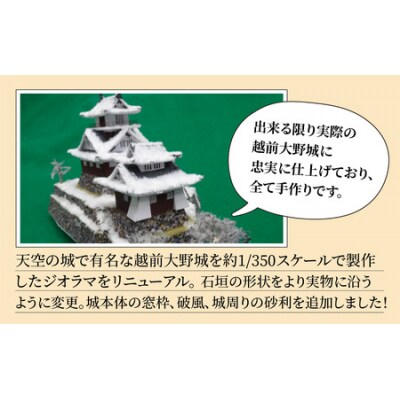 天空の城 越前大野城 ジオラマ 冬バージョン(2024ver.)