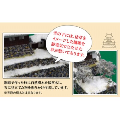 天空の城 越前大野城 ジオラマ 冬バージョン(2024ver.)