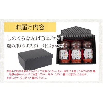 【道の駅人気商品】しのくらなんば3本セット