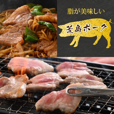 【お試しセット】【福井のブランド豚肉】荒島ポーク バラ焼肉用 340g