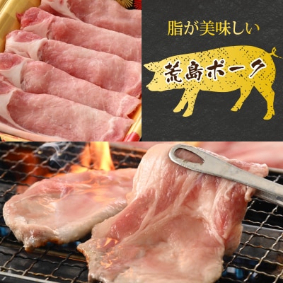 【お試しセット】【福井のブランド豚肉】荒島ポーク ロース焼肉用 330g