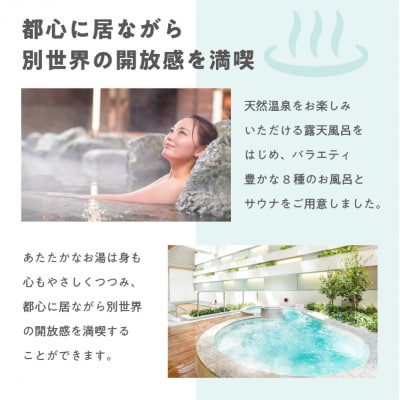 泉天空の湯 有明ガーデン　全日入館券【kt014-002-2】