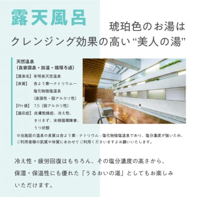 泉天空の湯 有明ガーデン　全日入館券【kt014-002-2】