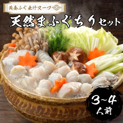 【 先行受付 】 ふぐ 天然まふぐ ちりセット 3～4人前 冷凍  下関 山口 IF003-x