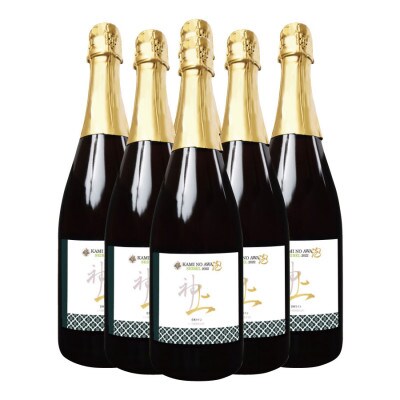 北海道産 上ノ国ワイナリー「上の泡 セイベル ロゼ スパークリング 2022」 750ml×6本