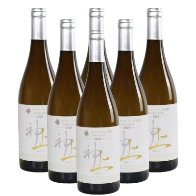北海道 上ノ国ワイナリー 白ワイン「上の白 シャルドネ 2023」 750ml×6本