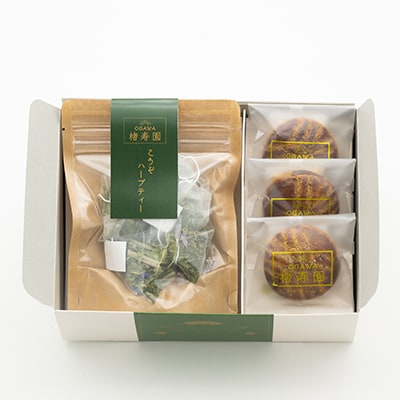 【食品ギフト】OGAWA楮寿園 こうぞガレット&ハーブティー 詰合せセット(小)【埼玉県小川町発】