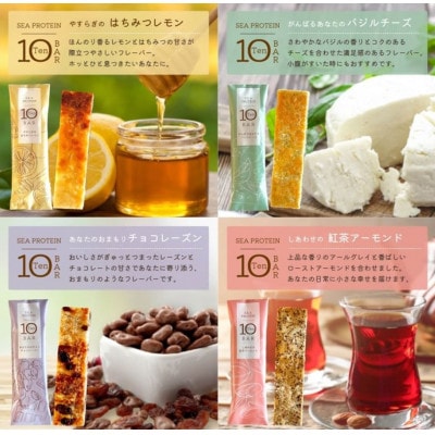 【毎月定期便】鐘崎　魚と大豆のWたんぱく質「シープロテイン10BAR(12本セット)」全4回