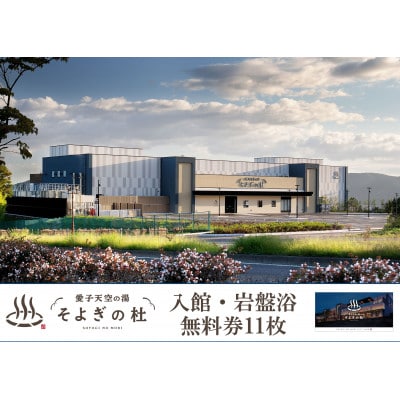 愛子天空の湯　そよぎの杜　入館・岩盤浴無料券　11枚