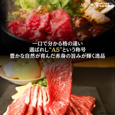 【A5仙台牛】赤身すき焼きスライス 600g(300g×2) 最高等級 黒毛和牛