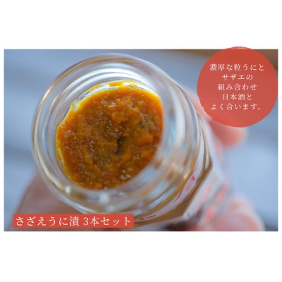 さざえうに漬 55g 3本セット 下関 山口 ED02-NT-x