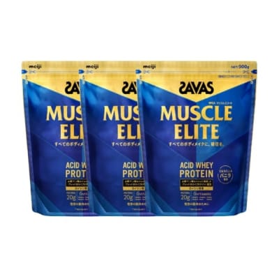 明治 ザバス マッスルエリート バニラ【900g 3袋】 SAVAS プロテイン 明治プロテイン