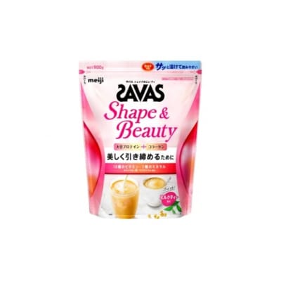 明治 ザバス シェイプ&ビューティ(ミルクティー風味) 900g×1袋 SAVAS プロテイン