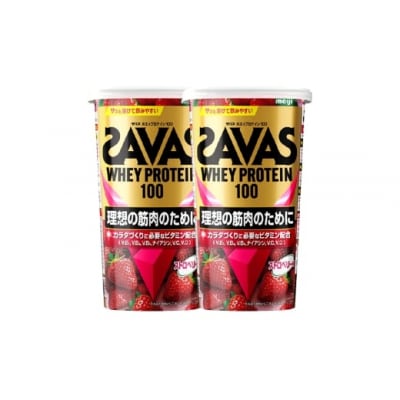 明治 ザバス ホエイプロテイン100 ストロベリー【280g 2個】 SAVAS プロテイン