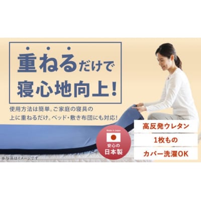 NEO シングル 1枚もの【ネイビー】 日本製 高反発 マットレス メディカルスリーパーNEO