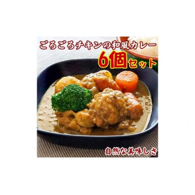 ごろごろチキンの和風カレー200g 6個セット