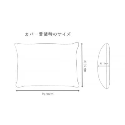 【ロハ・ベージュ】はぎもの舎　枕としてもクッションとしても使える、ふわもちピロー【LLサイズ】