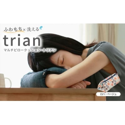 はぎもの舎 持ち運べる! 洗えるふわもちマルチクッション【カラー:ロハ・ベージュ】