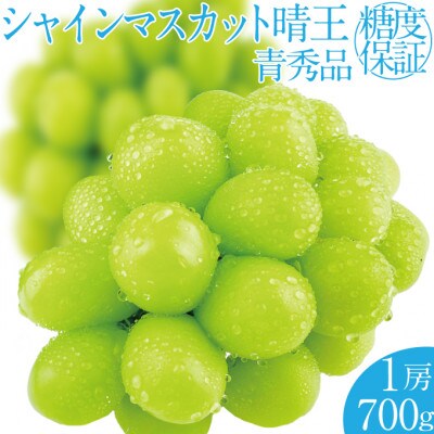 先行予約 2026年 9月～10月発送  シャインマスカット 晴王 1房 約700g 岡山県産