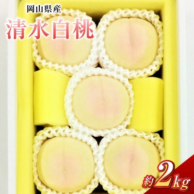 清水白桃 8玉(合計約2.0kg)【2026年7月～8月発送】