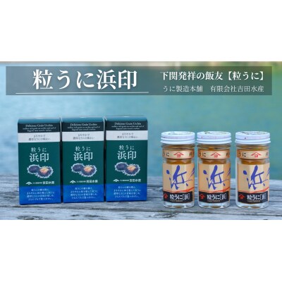 粒うに浜印 55g 3本セット 下関 山口 ED05-NT-x