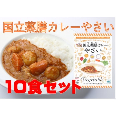 30種のスパイスを使用　国立薬膳カレーやさい　200g×10食セット　小麦粉・ラード不使用