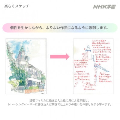 通信講座　楽らくスケッチ(教具付)