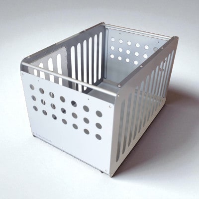 アルミ製犬用ケージ 高級ペットサークル「i100」基本セット【ダークグレー×ライトグレー】