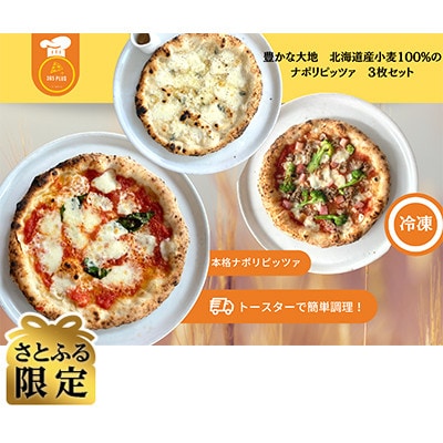 【さとふる限定】人気の3枚セット　本格ナポリピッツァ