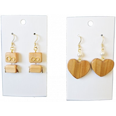 【さとふる限定】ピアス(2種類(ハート型/ロボット型)Set)