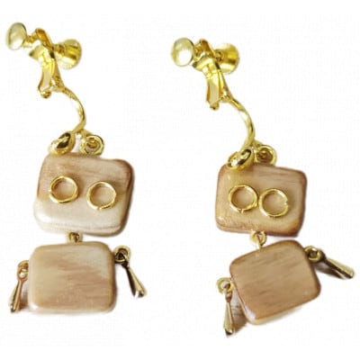 【さとふる限定】イヤリング(2種類(ロボット型/ハート型)Set)