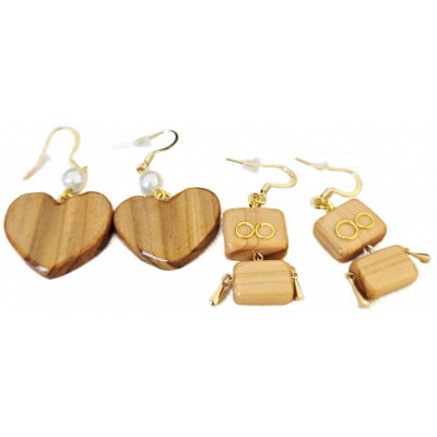 【さとふる限定】スマホスタンド(2個Set)&ウッディーロボット&ピアス(2個Set)