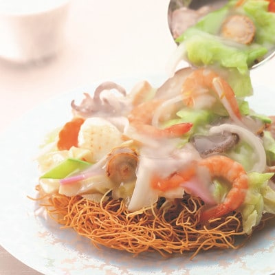 【毎月定期便】長崎皿うどん 4人前[みろく屋](佐々町)AS-12全12回